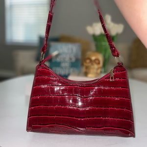 🌹Red snake skin Zara shoulder purse🌹